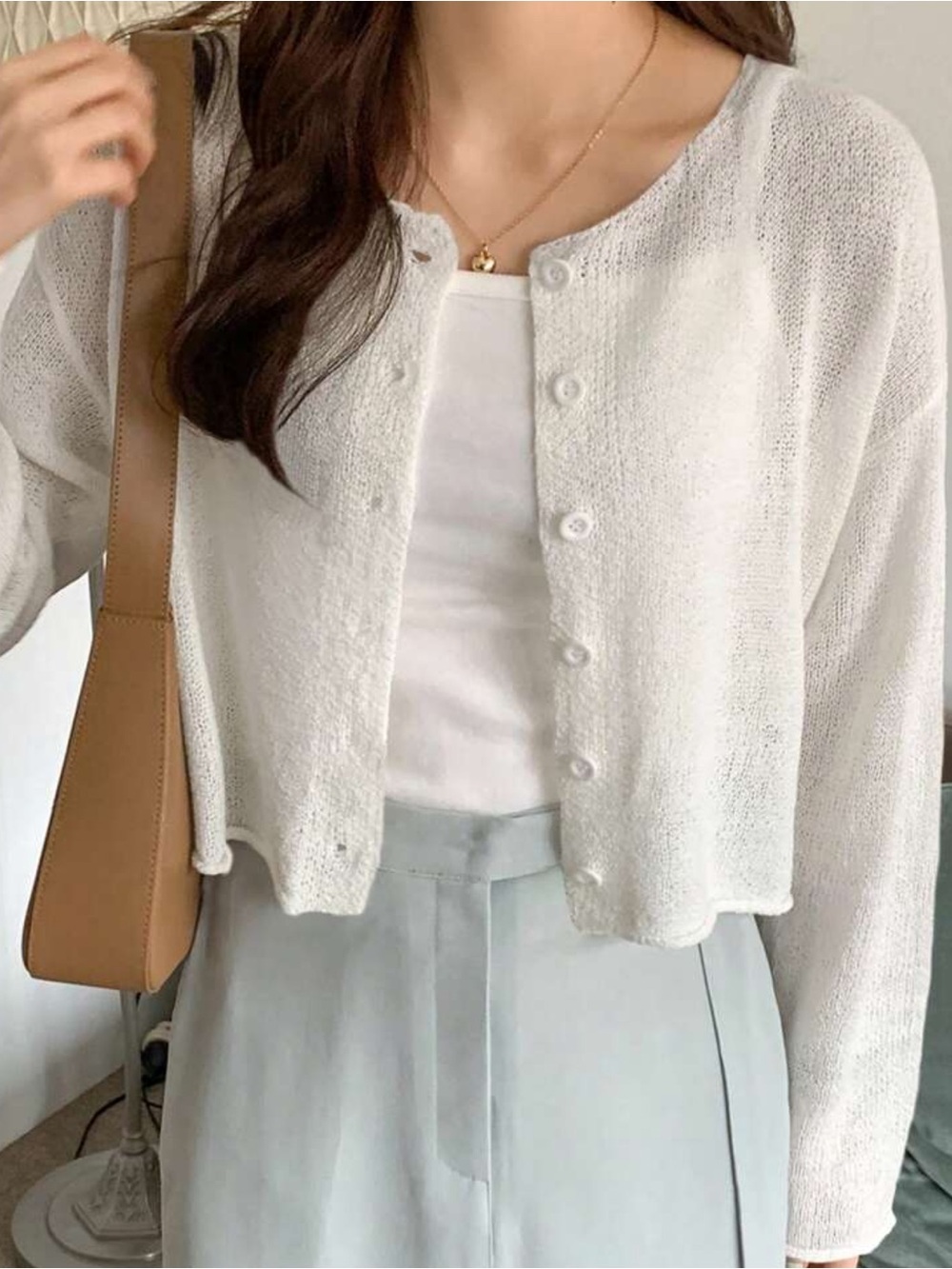 White Cardigan NWOT